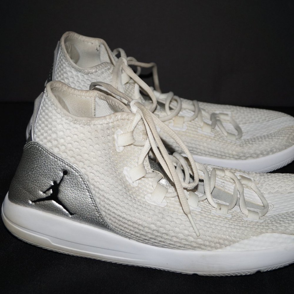 Nike Men's Jordan Reveal 834064-100 White Silver Athletic Shoes Size 13